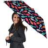 Bowling Pins Watercolor Print Pattern Umbrella-grizzshop