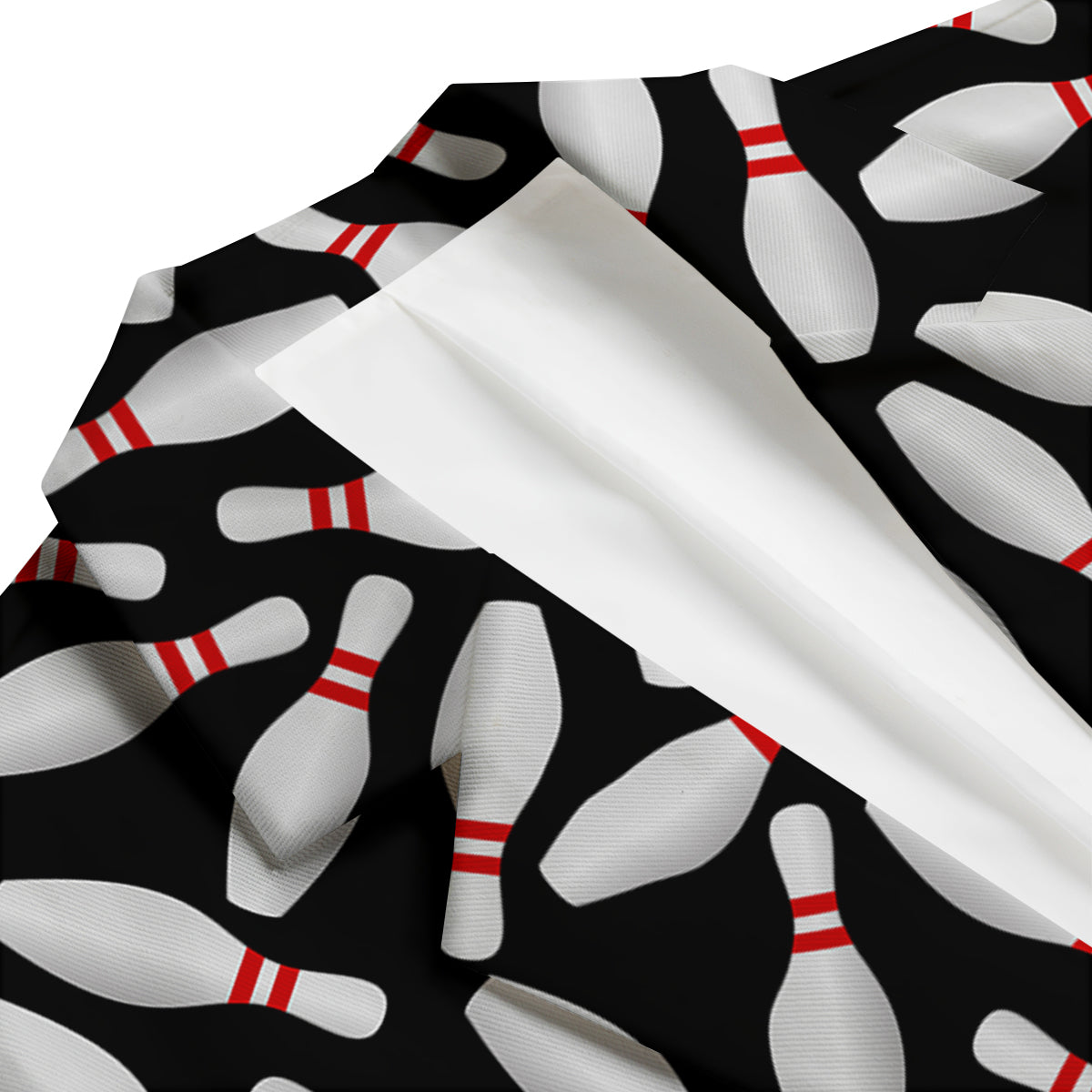 Bowling Print Pattern Men's Blazer-grizzshop