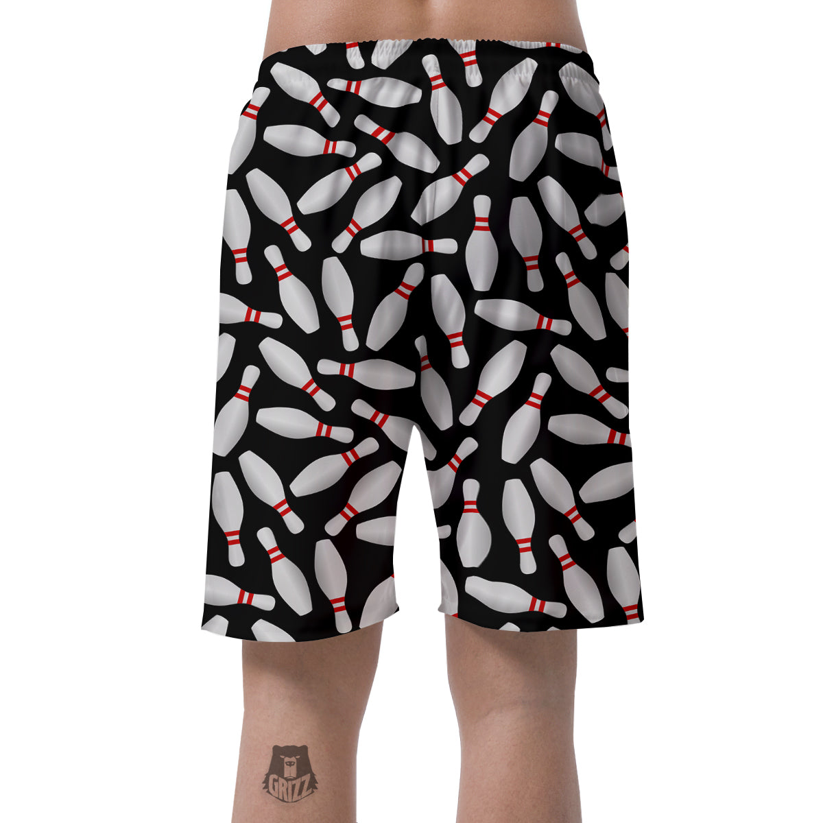 Bowling Print Pattern Men's Shorts-grizzshop