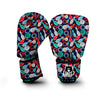 Bowling Stike Pattern Print Boxing Gloves-grizzshop