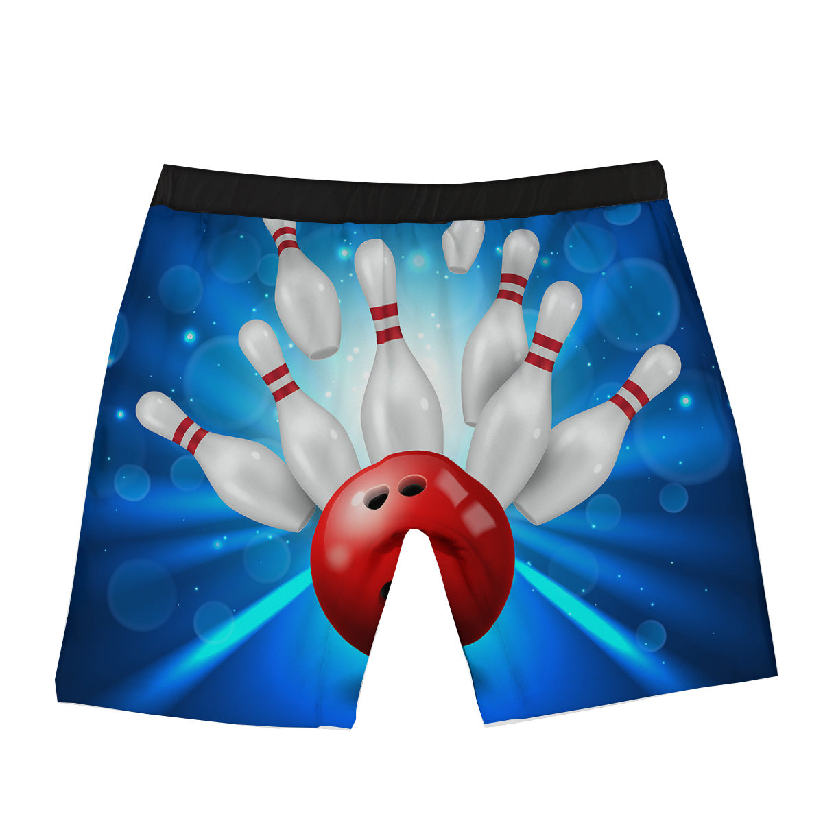 Bowling Strike Print Boxer Briefs-grizzshop