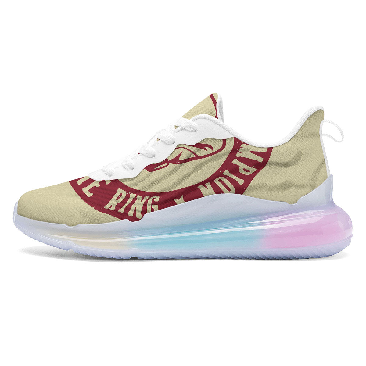 Boxing Champion King of The Ring Print Running Sneakers-grizzshop