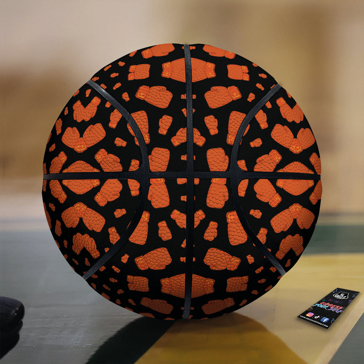 Boxing Gloves Print Pattern Basketball-grizzshop