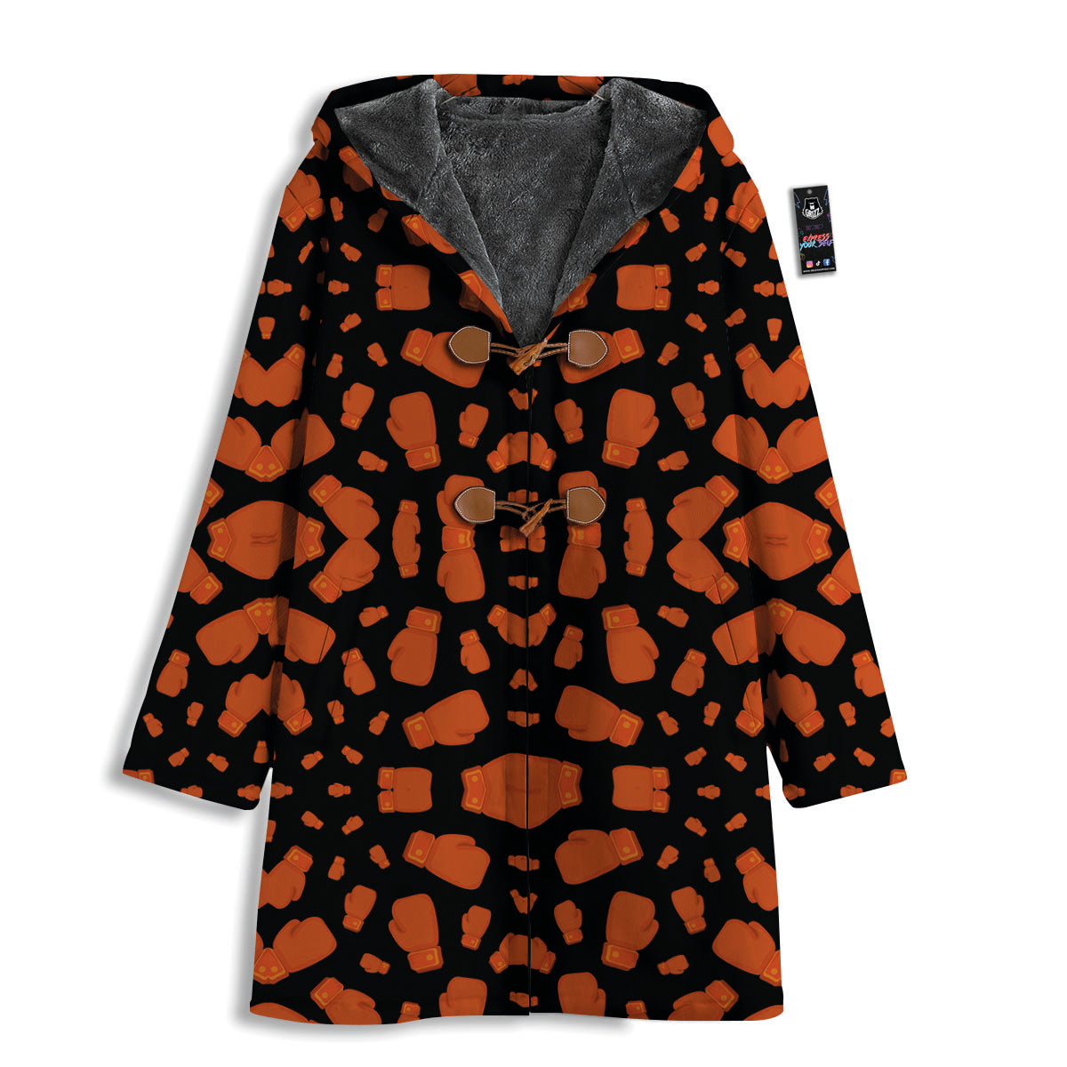 Boxing Gloves Print Pattern Men's Windbreaker Jacket-grizzshop