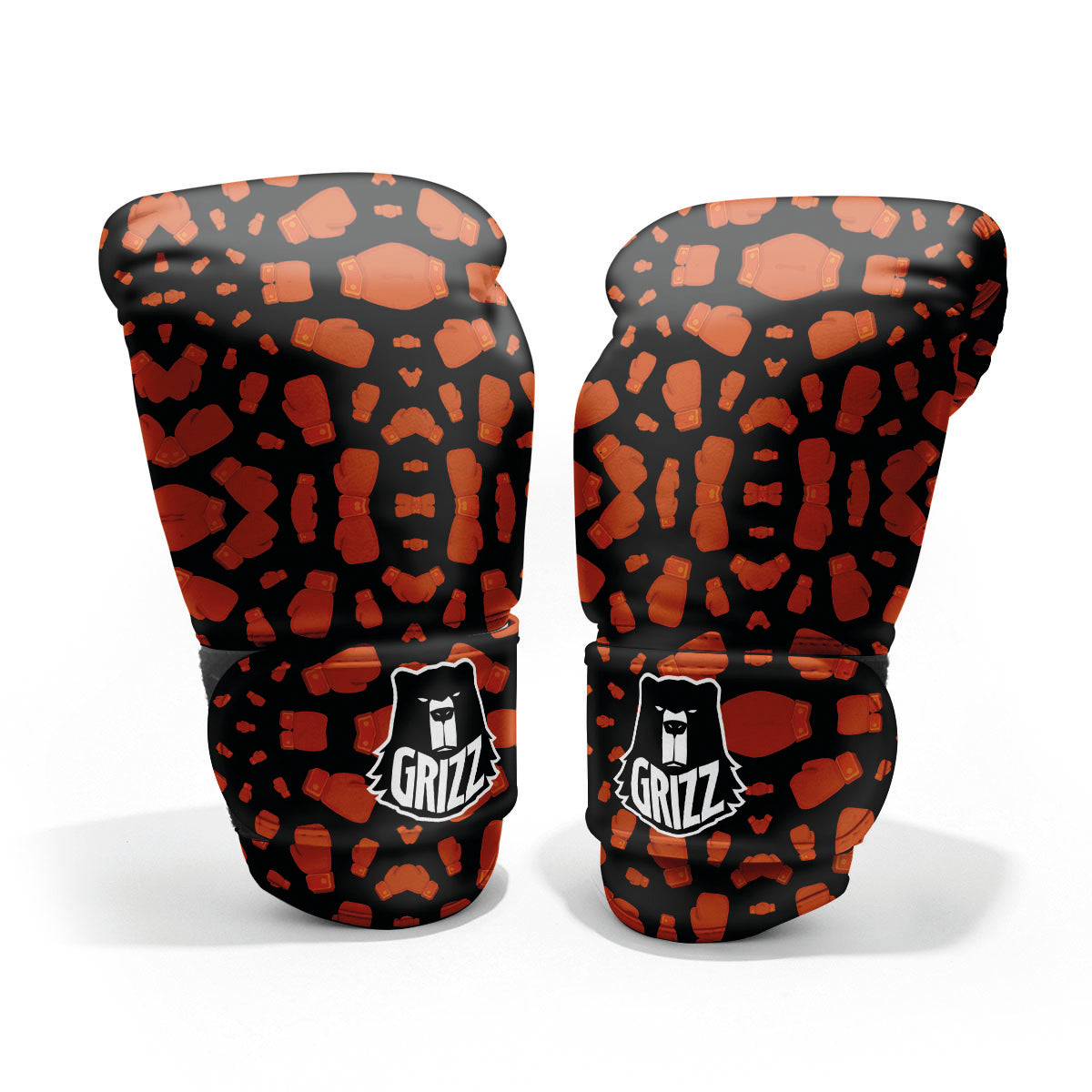 Boxing Gloves Print Pattern Sparring Gloves-grizzshop