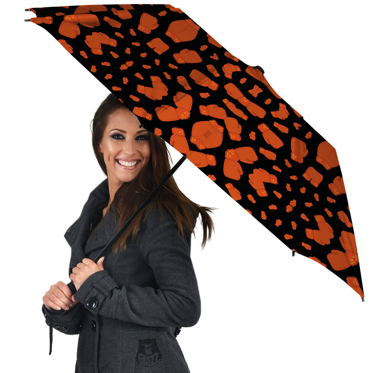 Boxing Gloves Print Pattern Umbrella-grizzshop