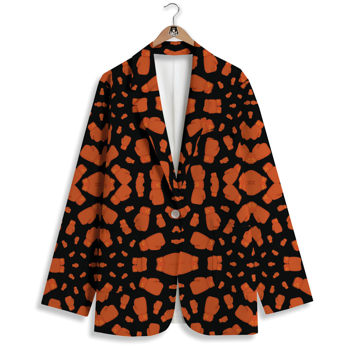 Boxing Gloves Print Pattern Women's Blazer-grizzshop