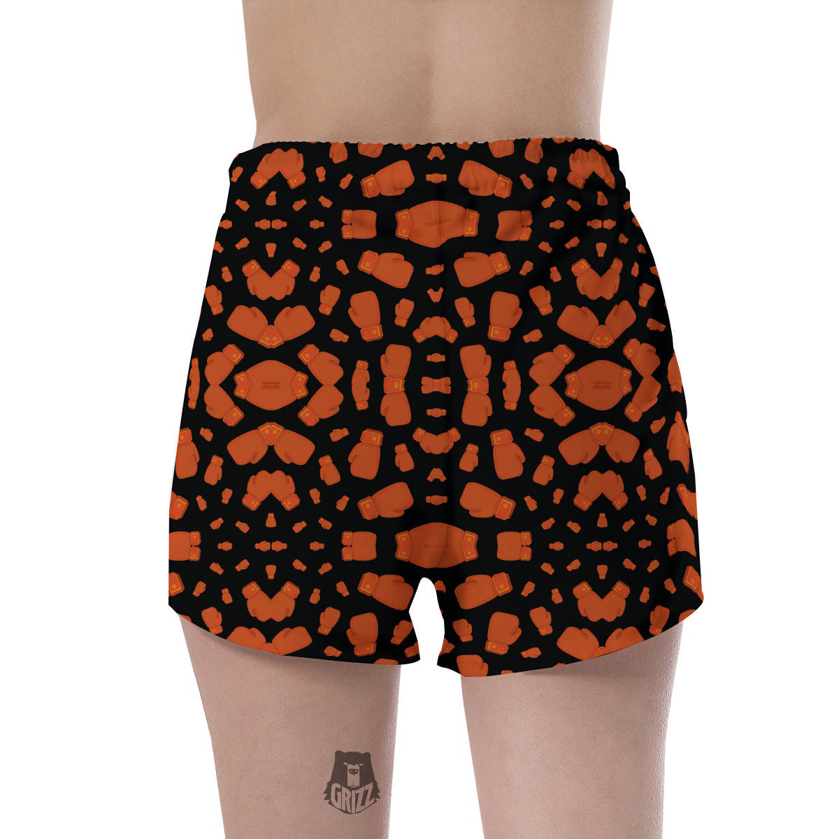 Boxing Gloves Print Pattern Women's Shorts-grizzshop
