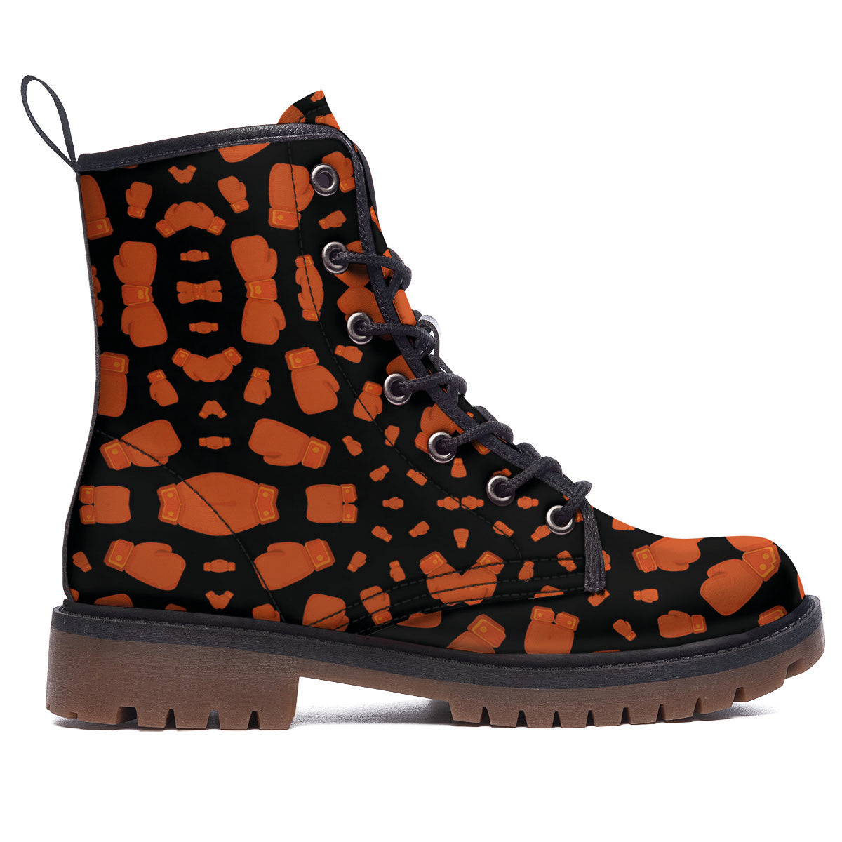 Boxing Gloves Print Pattern Work Boots-grizzshop