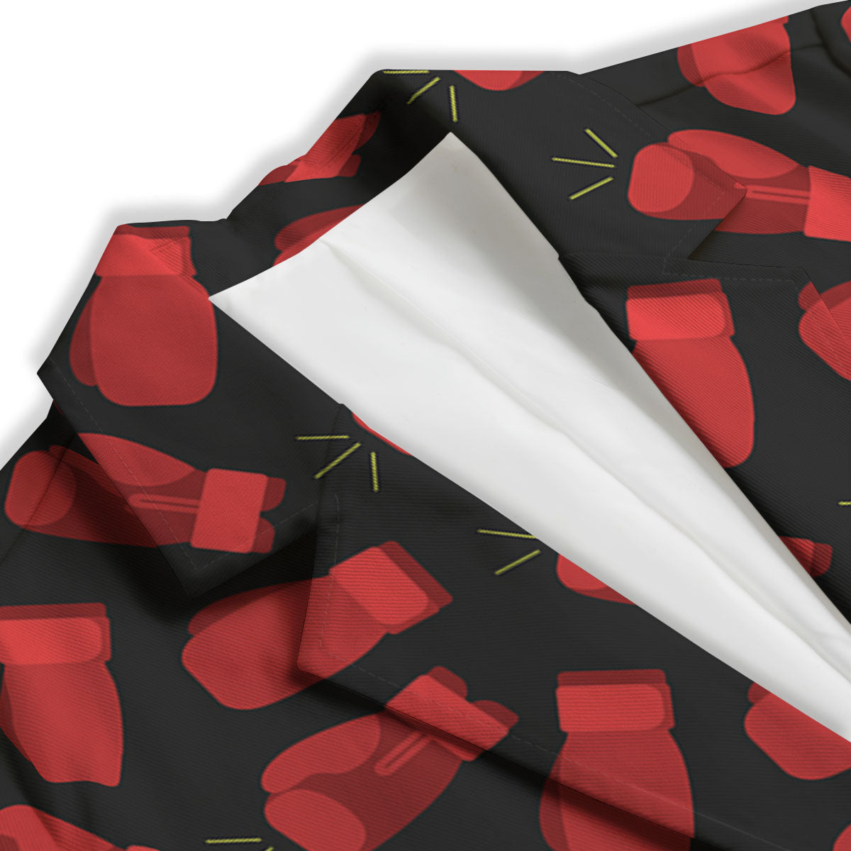 Boxing Gloves Red Print Pattern Women's Blazer-grizzshop