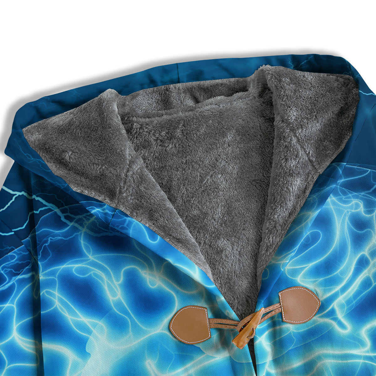 Brain Activity Blue Electrical Print Men's Windbreaker Jacket-grizzshop