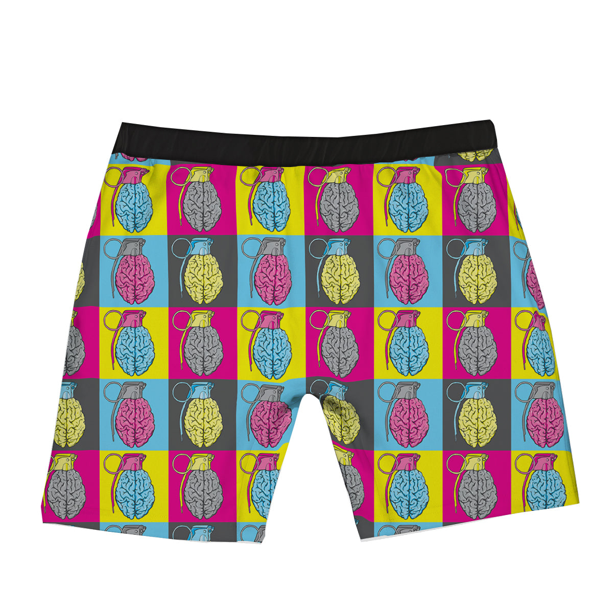 Brain Bomb Colorful Print Pattern Boxer Briefs-grizzshop