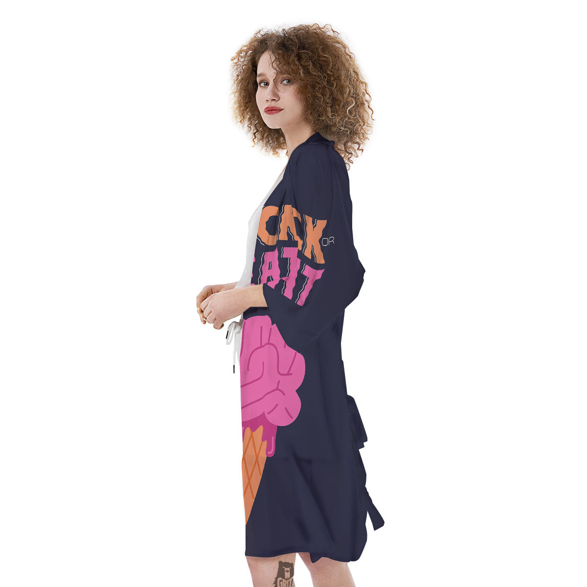 Brain Halloween Print Kimono-grizzshop