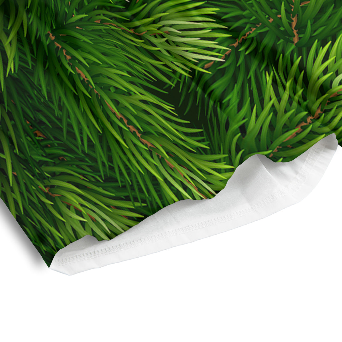Branches Christmas Tree Print Men's Athletic Shorts