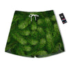 Branches Christmas Tree Print Men's Running Shorts-grizzshop