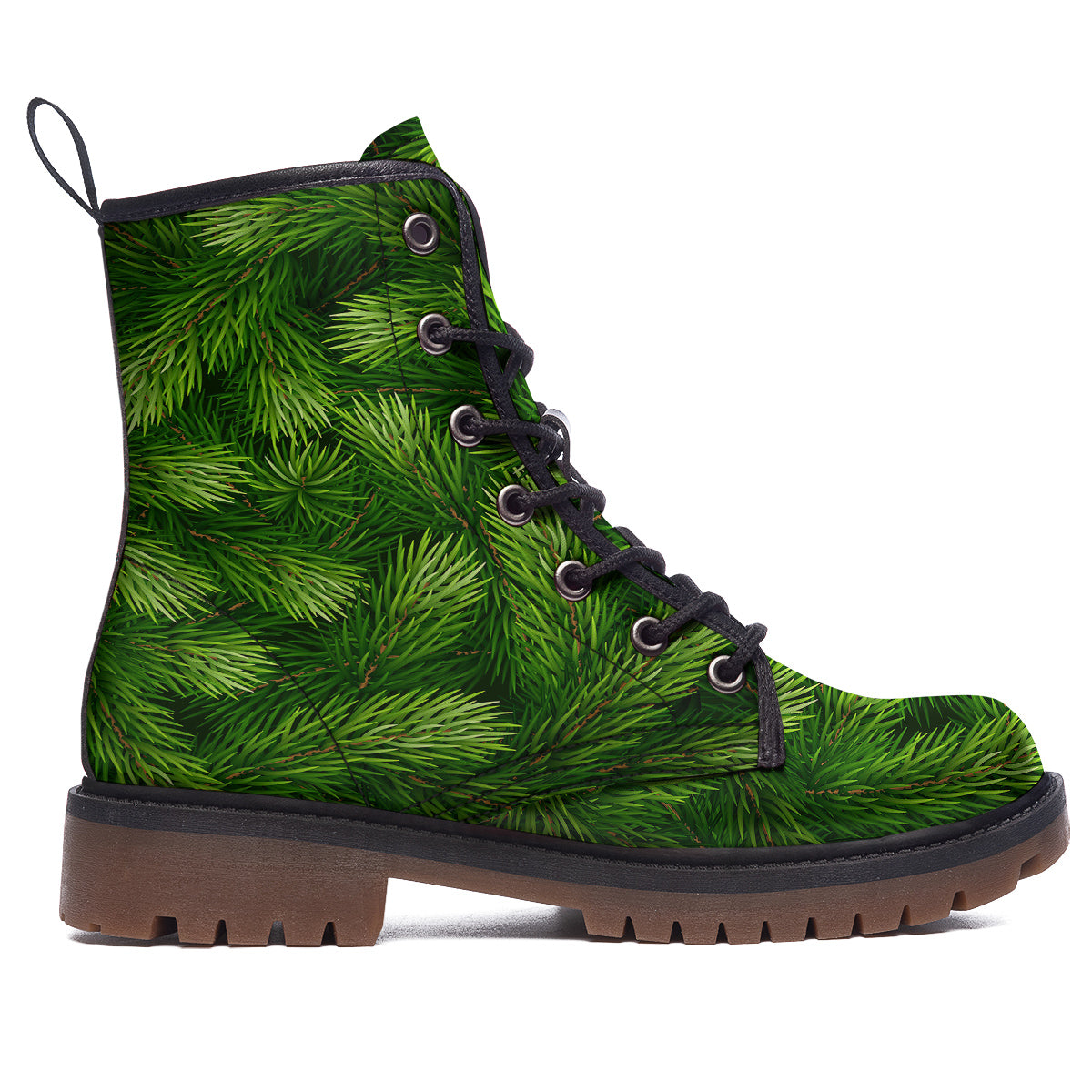 Branches Christmas Tree Print Work Boots-grizzshop