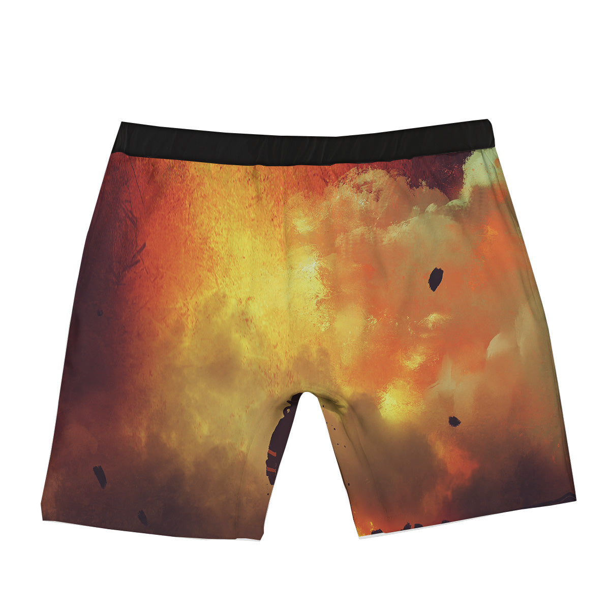 Brave Firefighter In The Fire Print Boxer Briefs-grizzshop