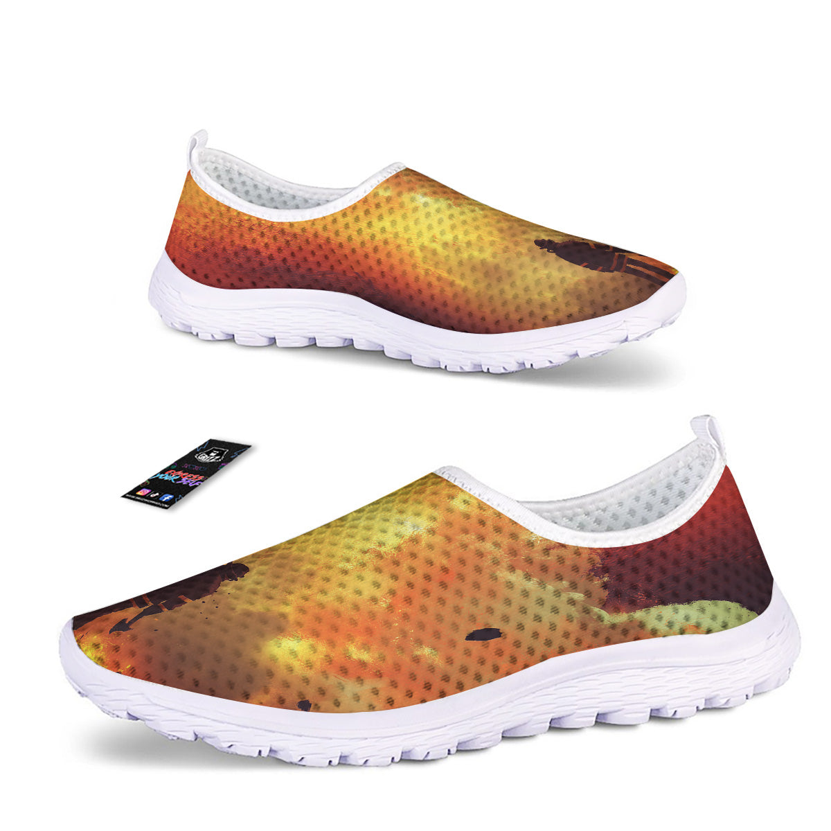 Brave Firefighter In The Fire Print Nurse Shoes-grizzshop
