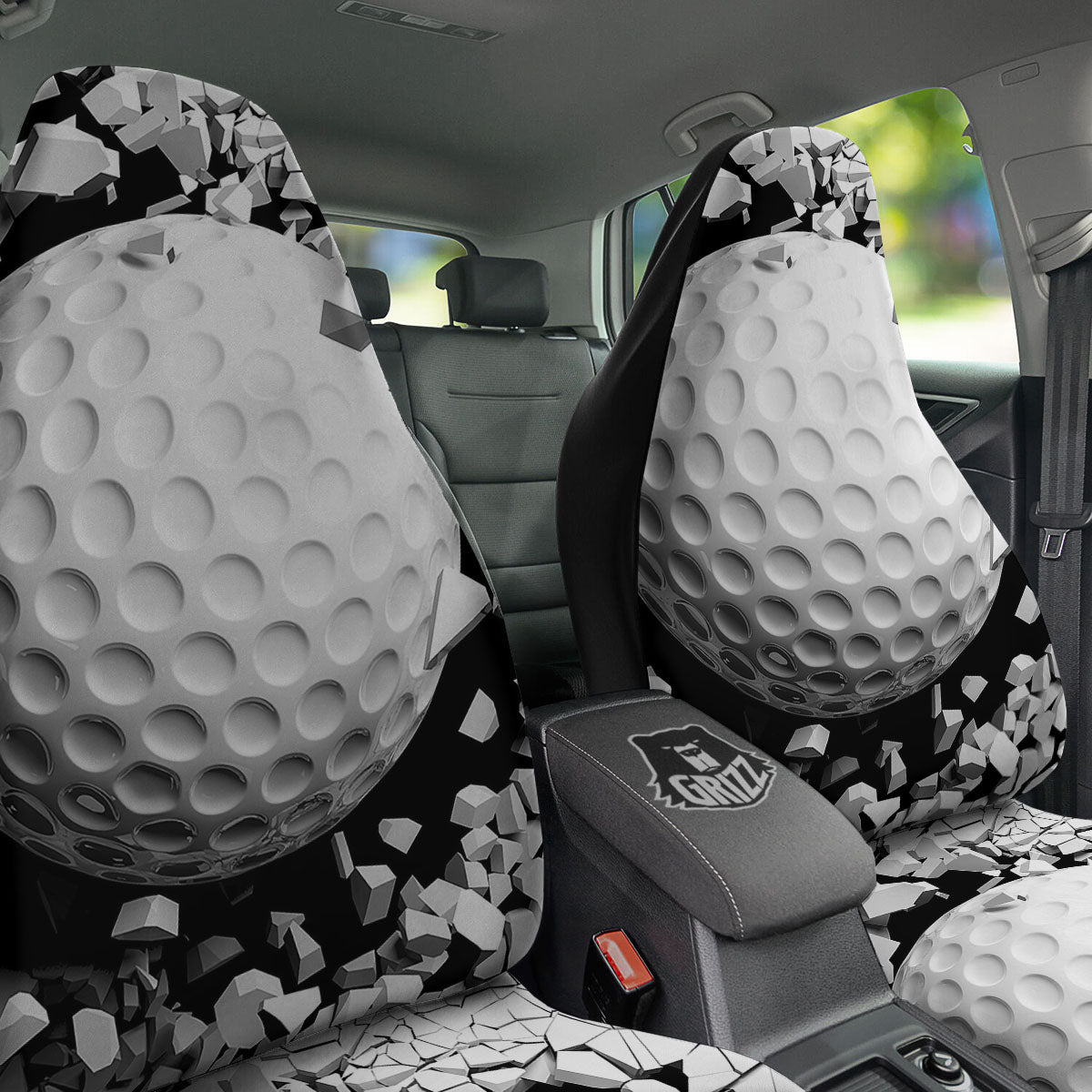 Breaking Wall Golf Ball Print Car Seat Covers-grizzshop