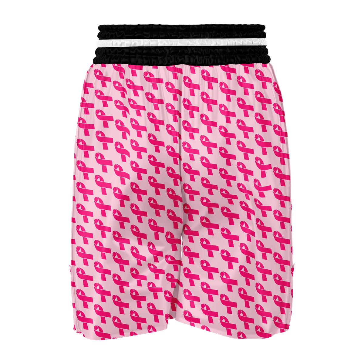 Breast Cancer Awareness Pink Ribbon Print Pattern Boxing Shorts-grizzshop