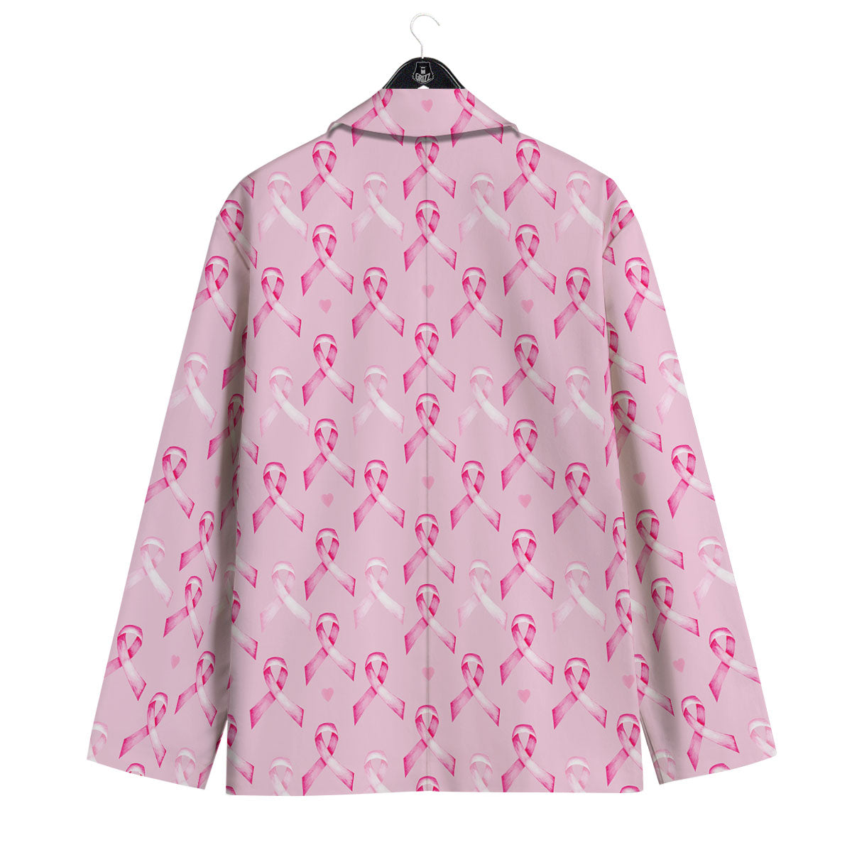 Breast Cancer Awareness Print Pattern Men's Sport Coat-grizzshop