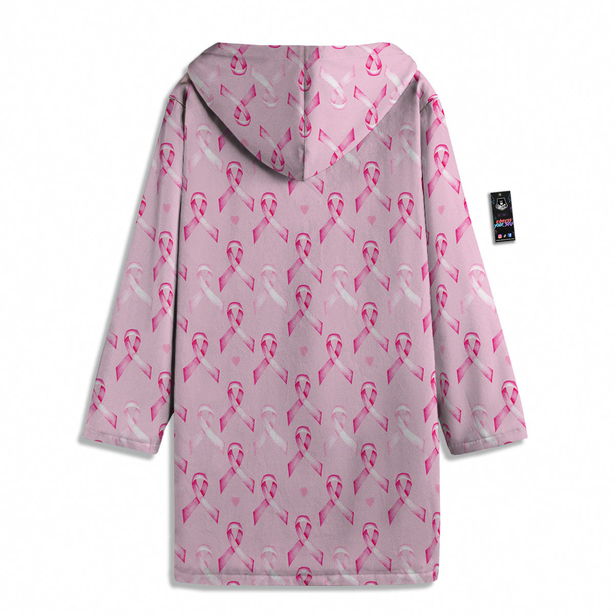Breast Cancer Awareness Print Pattern Men's Windbreaker Jacket-grizzshop
