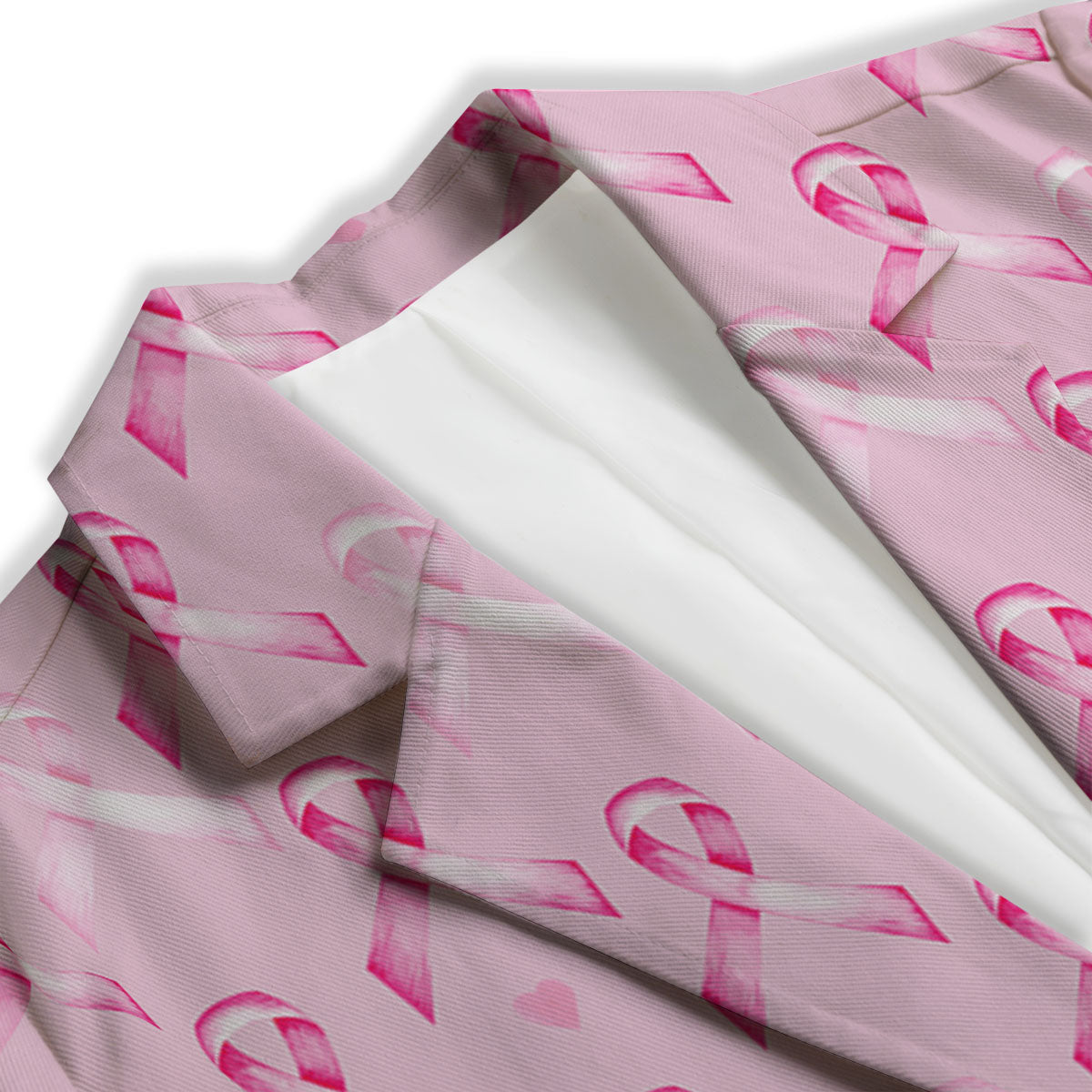 Breast Cancer Awareness Print Pattern Women's Blazer-grizzshop