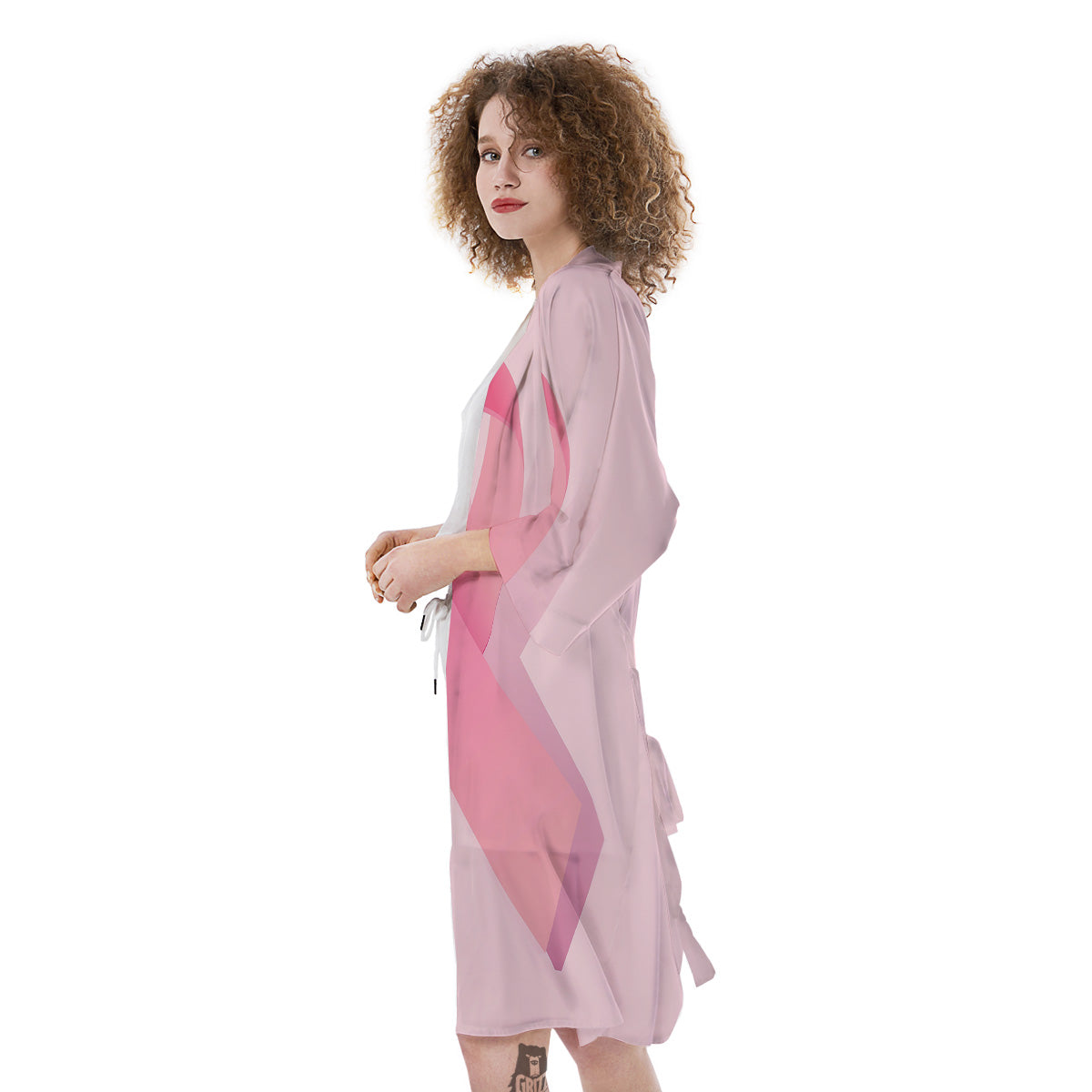 Breast Cancer Awareness Ribbon Print Kimono-grizzshop