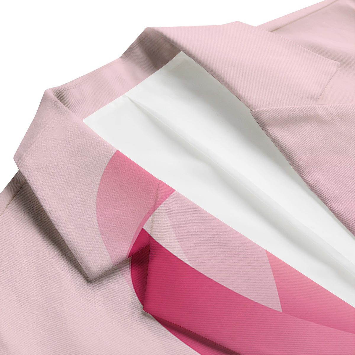 Breast Cancer Awareness Ribbon Print Men's Blazer-grizzshop