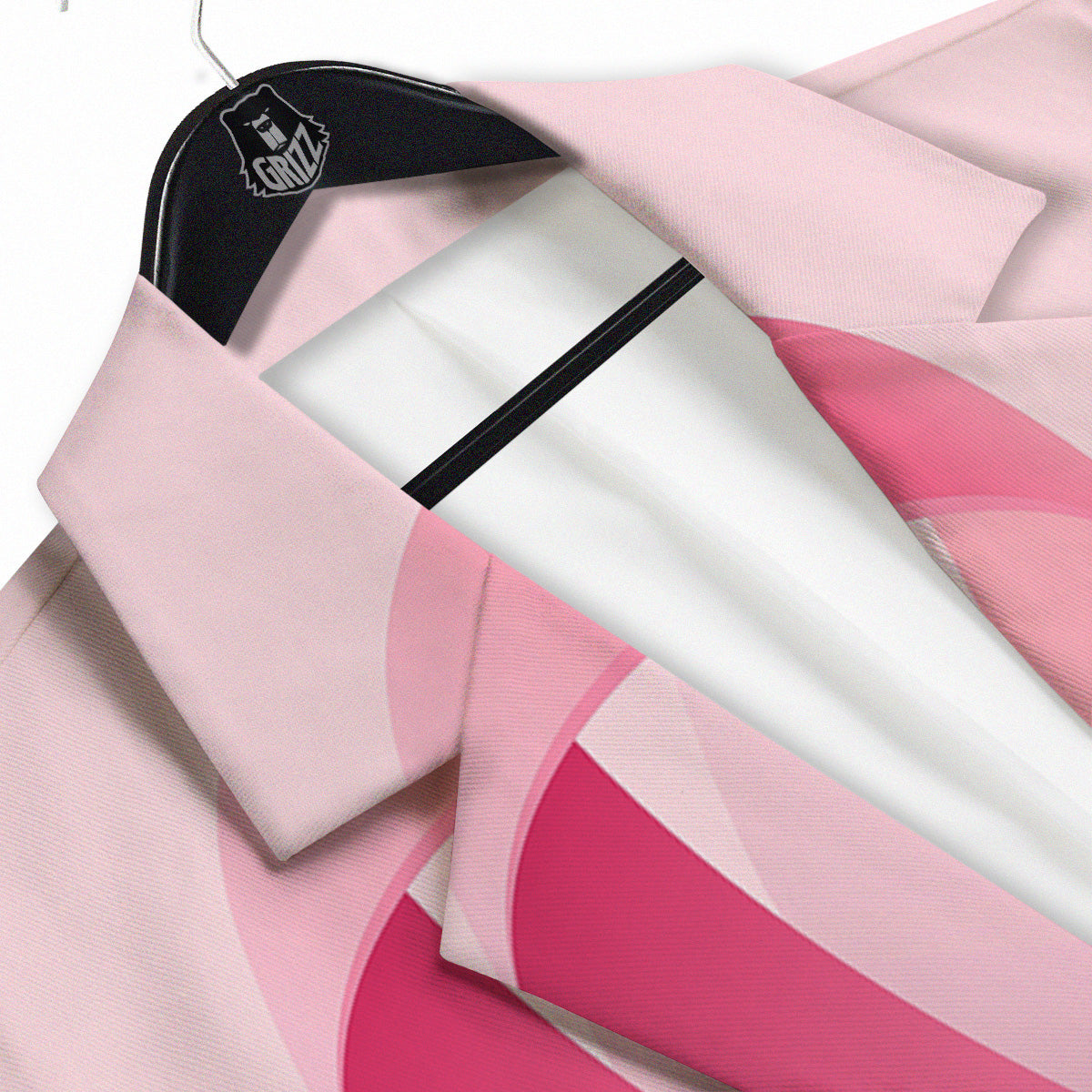 Breast Cancer Awareness Ribbon Print Men's Sport Coat-grizzshop