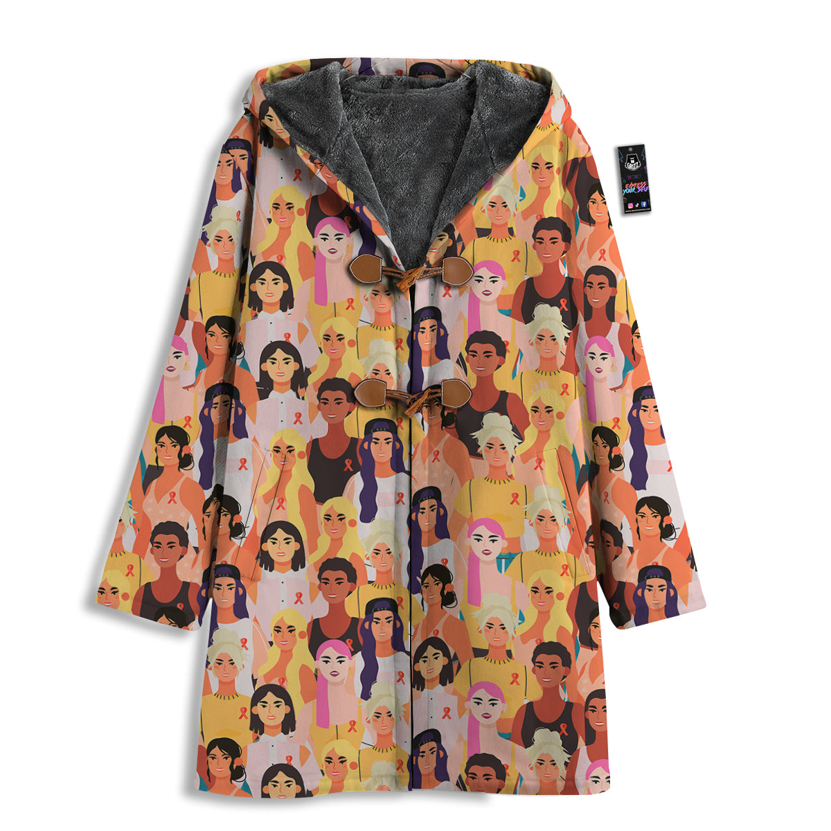 Breast Cancer Be Strong Print Pattern Men's Windbreaker Jacket-grizzshop