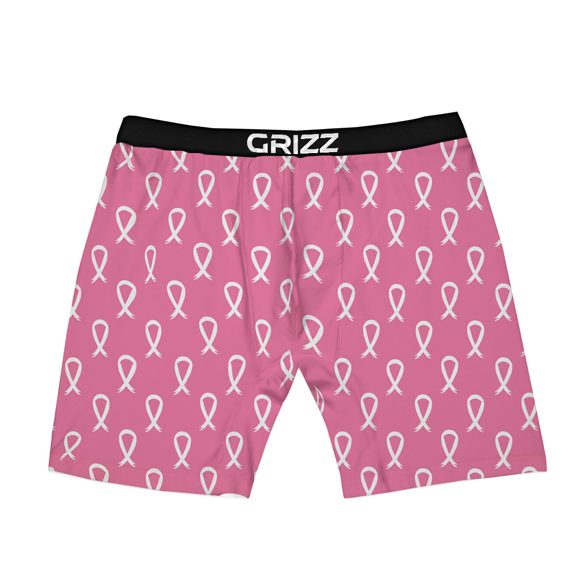 Breast Cancer Pink And White Print Pattern Boxer Briefs-grizzshop