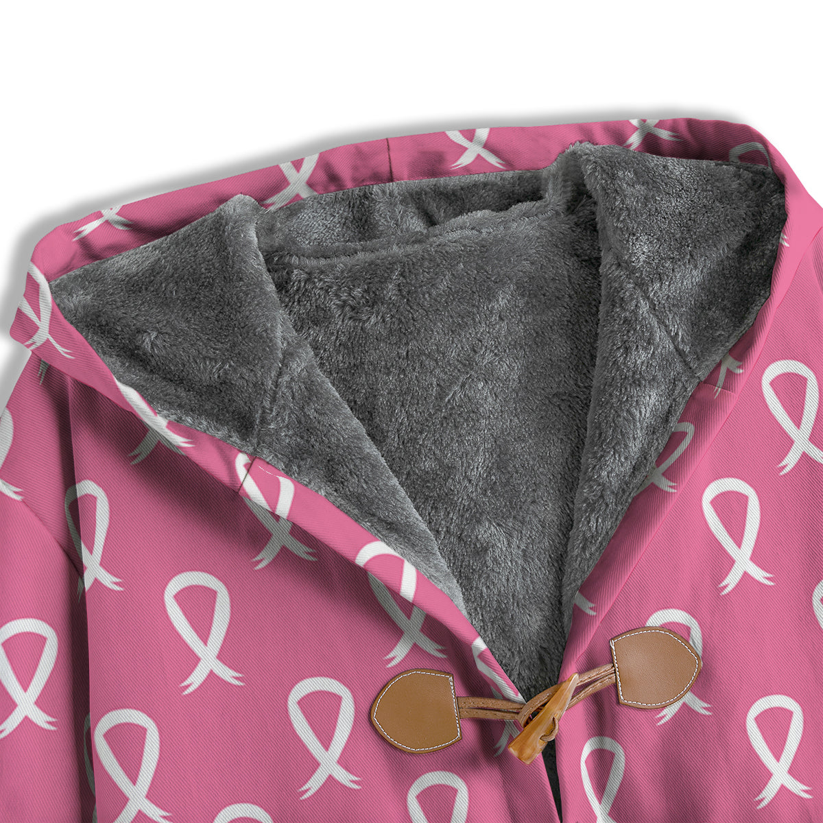 Breast Cancer Pink And White Print Pattern Men's Windbreaker Jacket-grizzshop