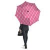 Breast Cancer Pink And White Print Pattern Umbrella-grizzshop