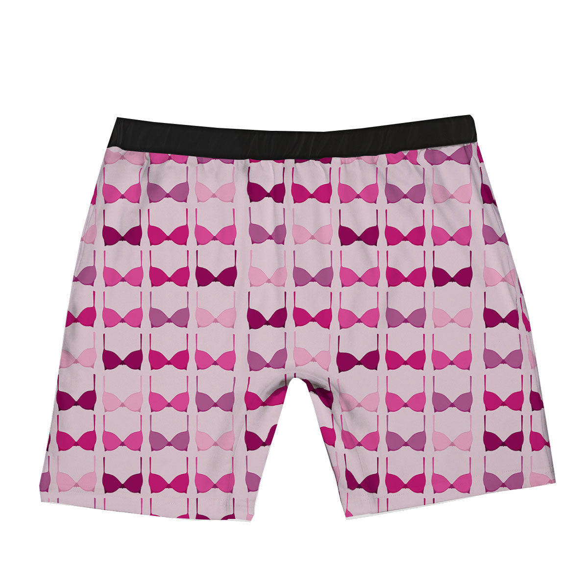 Breast Cancer Pink Bra Print Pattern Boxer Briefs-grizzshop