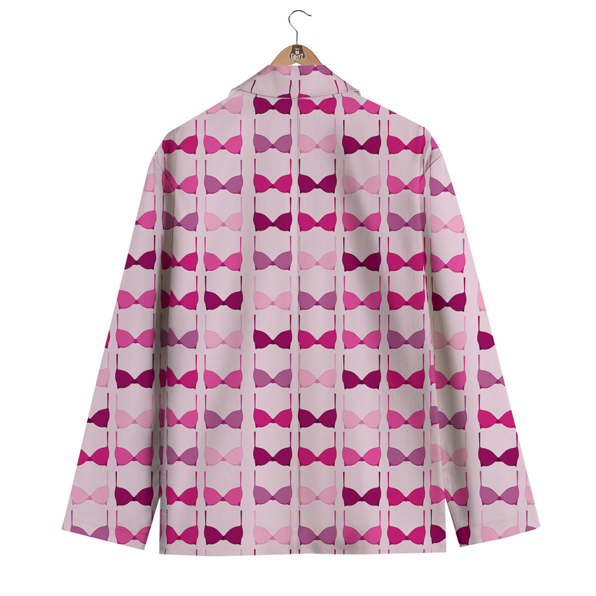 Breast Cancer Pink Bra Print Pattern Men's Blazer-grizzshop