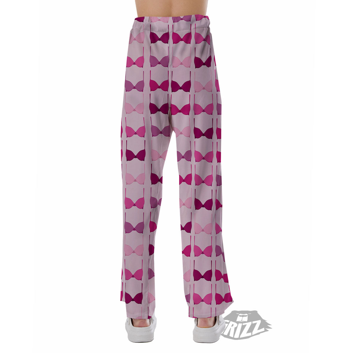 Breast Cancer Pink Bra Print Pattern Pajama Pants-grizzshop