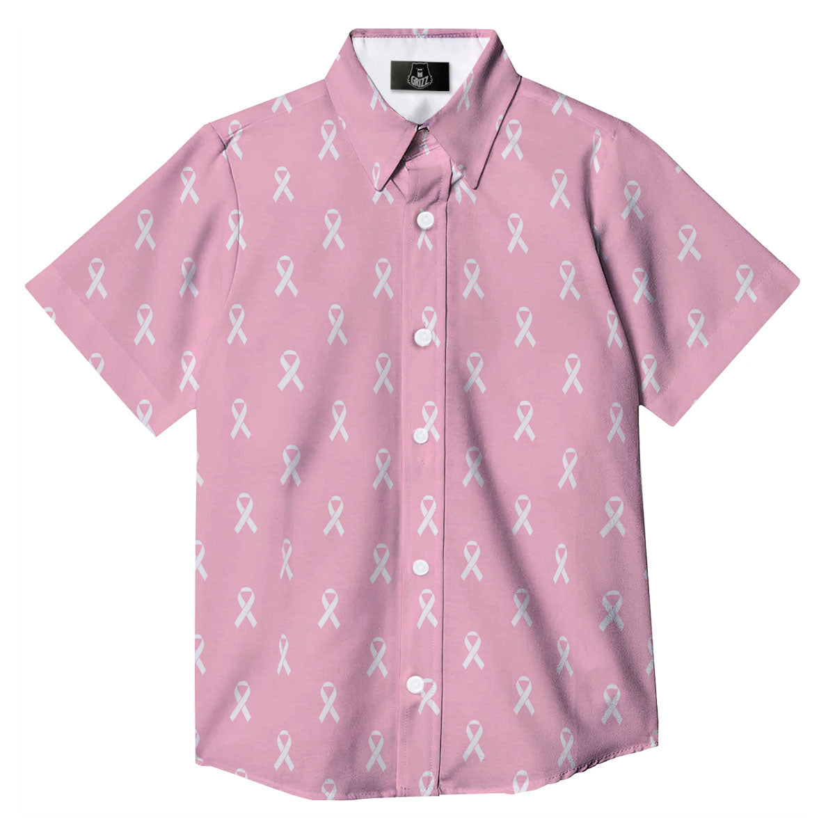 Breast Cancer Pink Pink Pattern Button Up Shirt-grizzshop