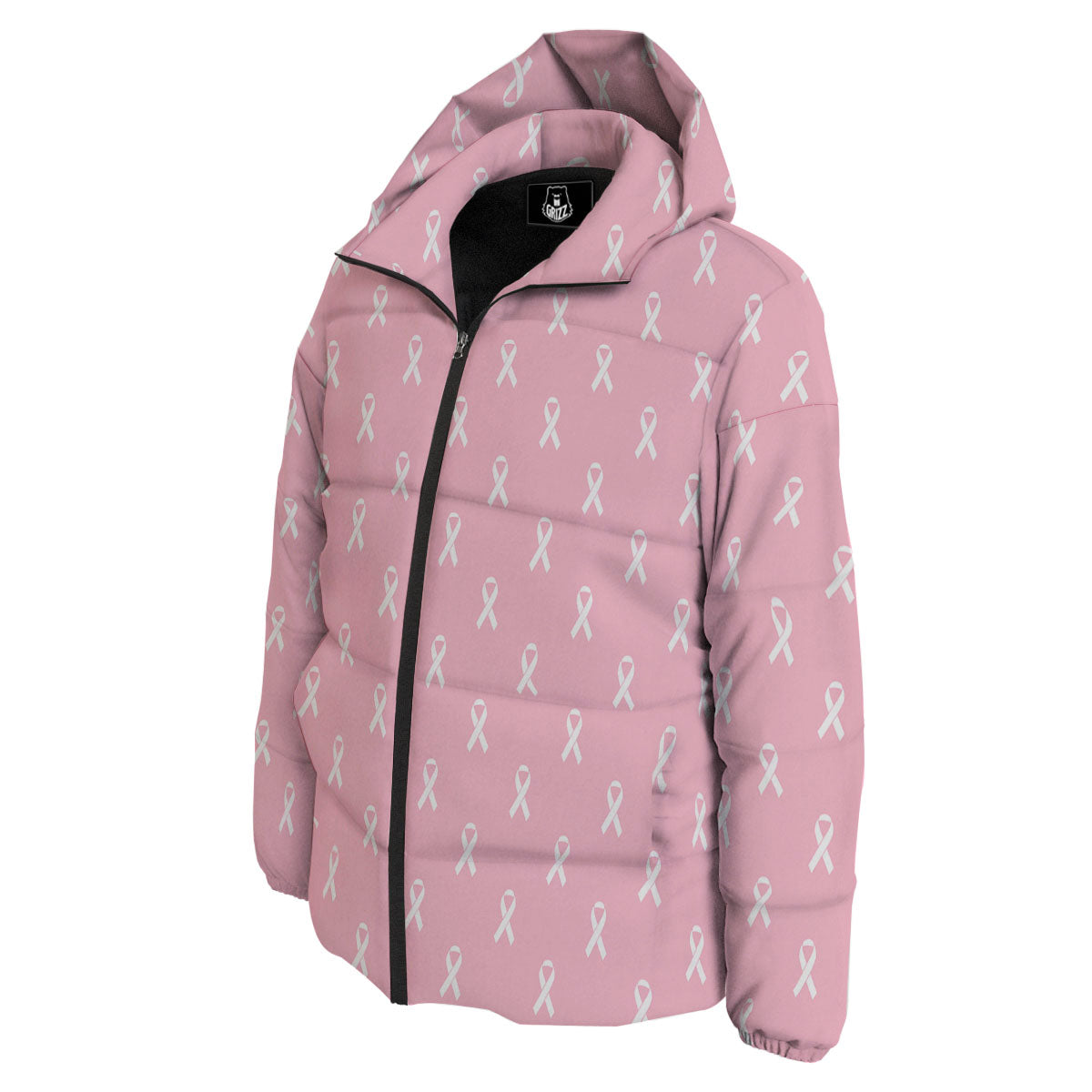 Breast Cancer Pink Pink Pattern Down Jacket-grizzshop