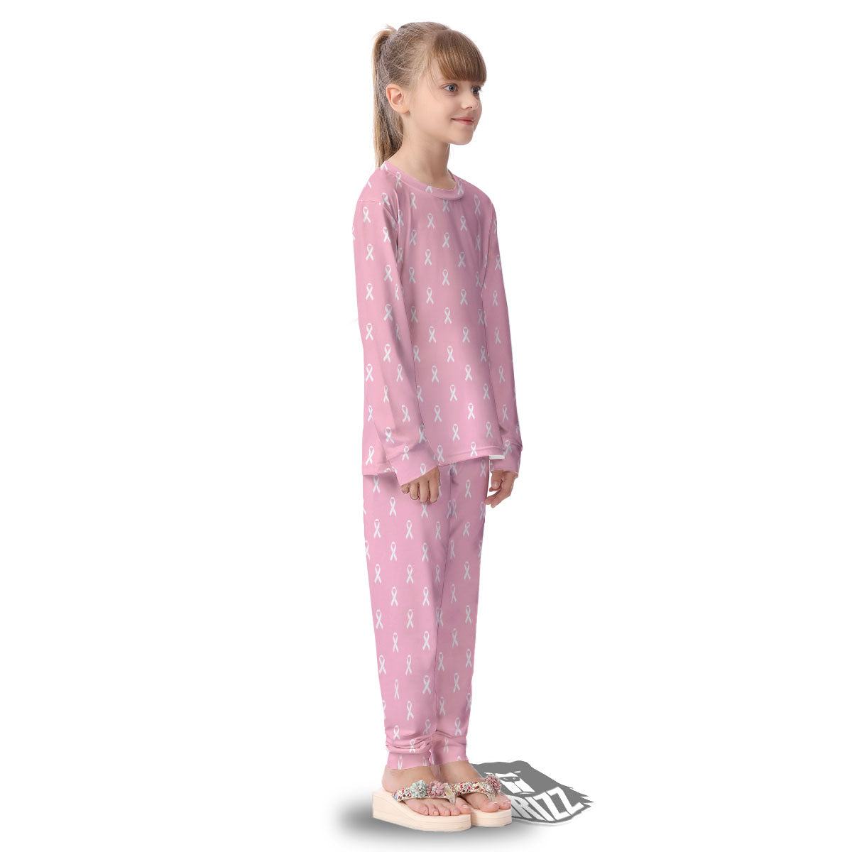 Breast Cancer Pink Pink Pattern Kid's Pajamas-grizzshop