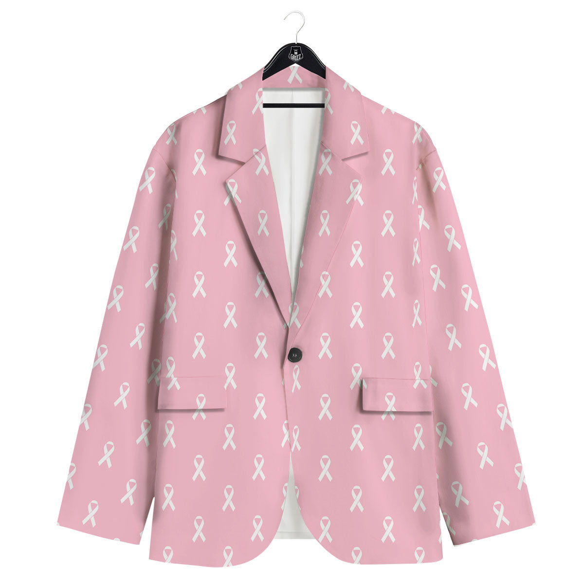 Breast Cancer Pink Pink Pattern Men's Sport Coat-grizzshop