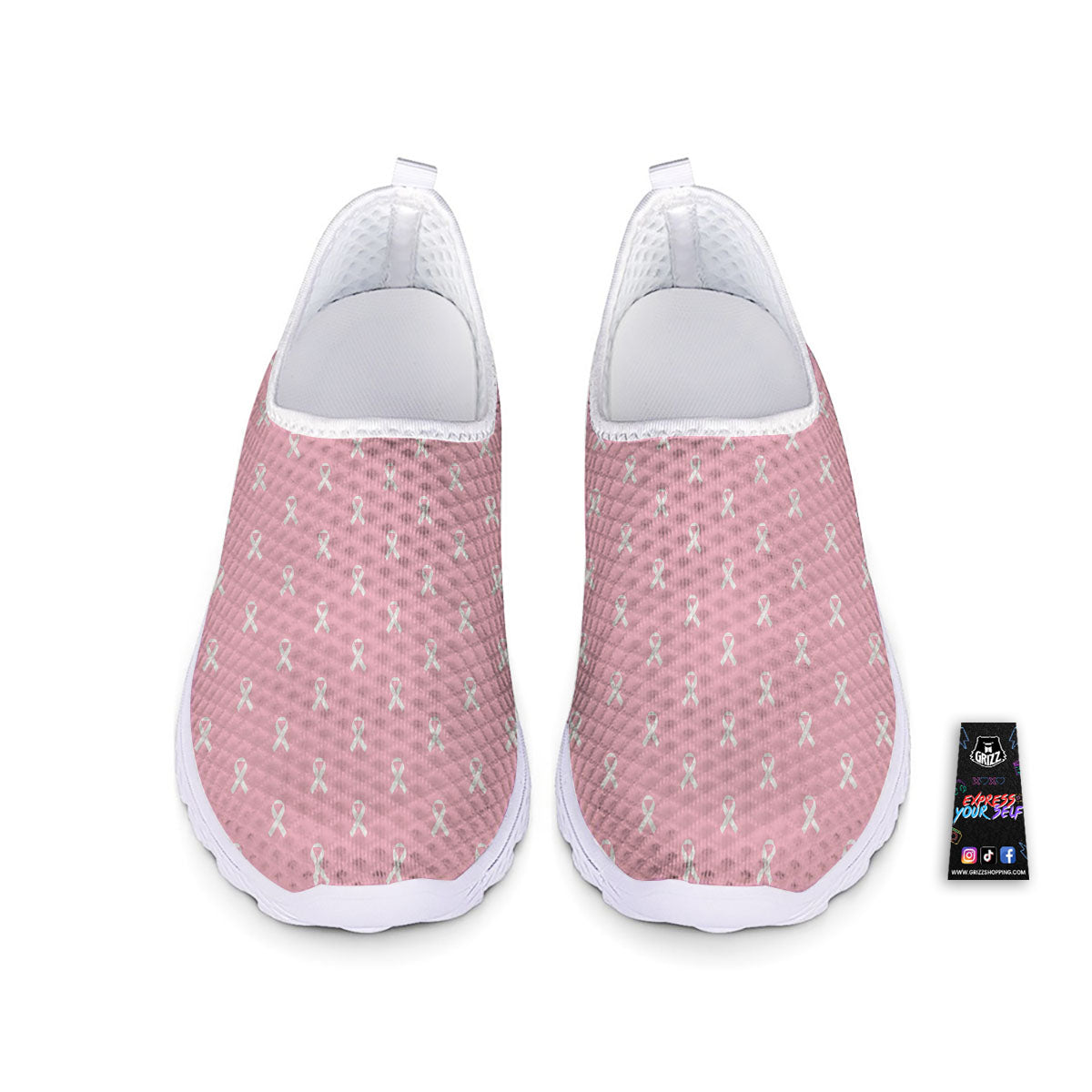 Breast Cancer Pink Pink Pattern Nurse Shoes-grizzshop