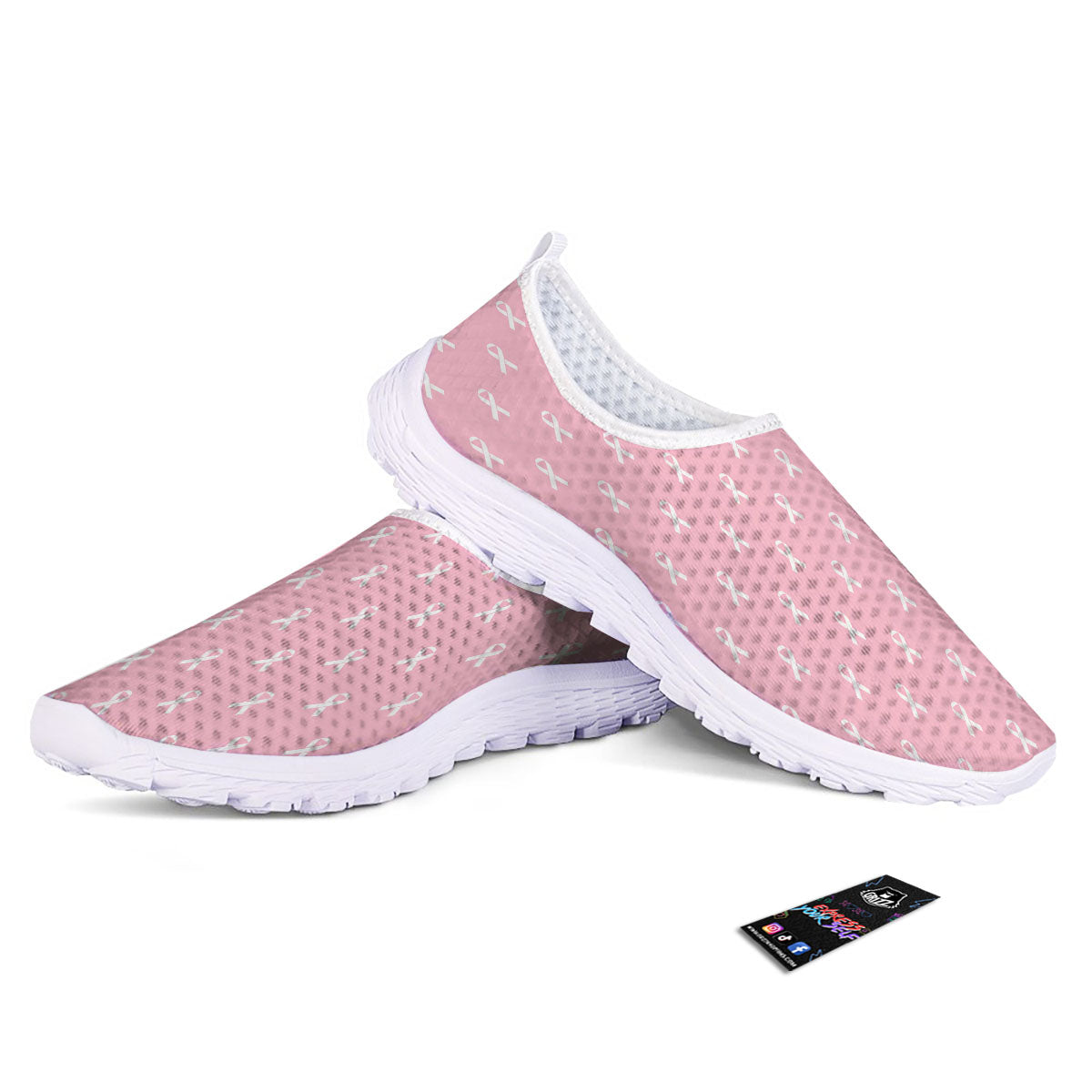 Breast Cancer Pink Pink Pattern Nurse Shoes-grizzshop