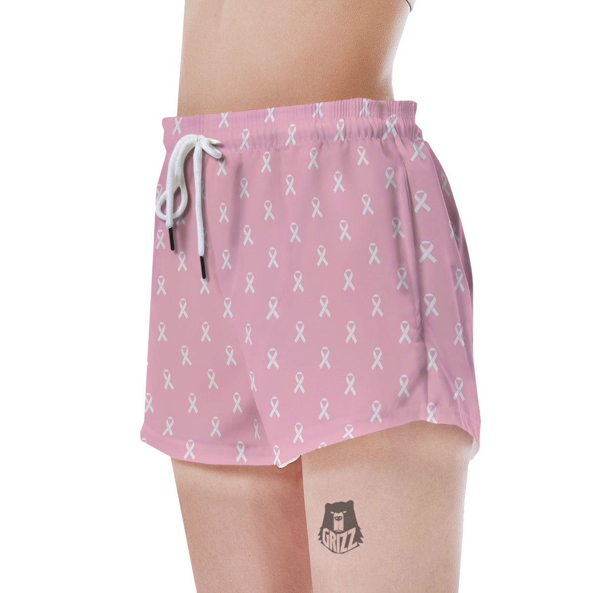 Breast Cancer Pink Pink Pattern Women's Shorts-grizzshop