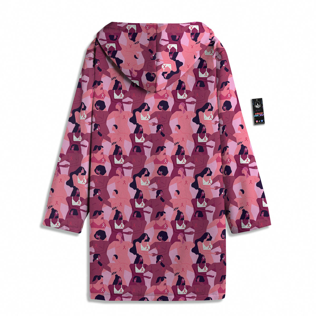 Breast Cancer Pink Print Pattern Men's Windbreaker Jacket-grizzshop
