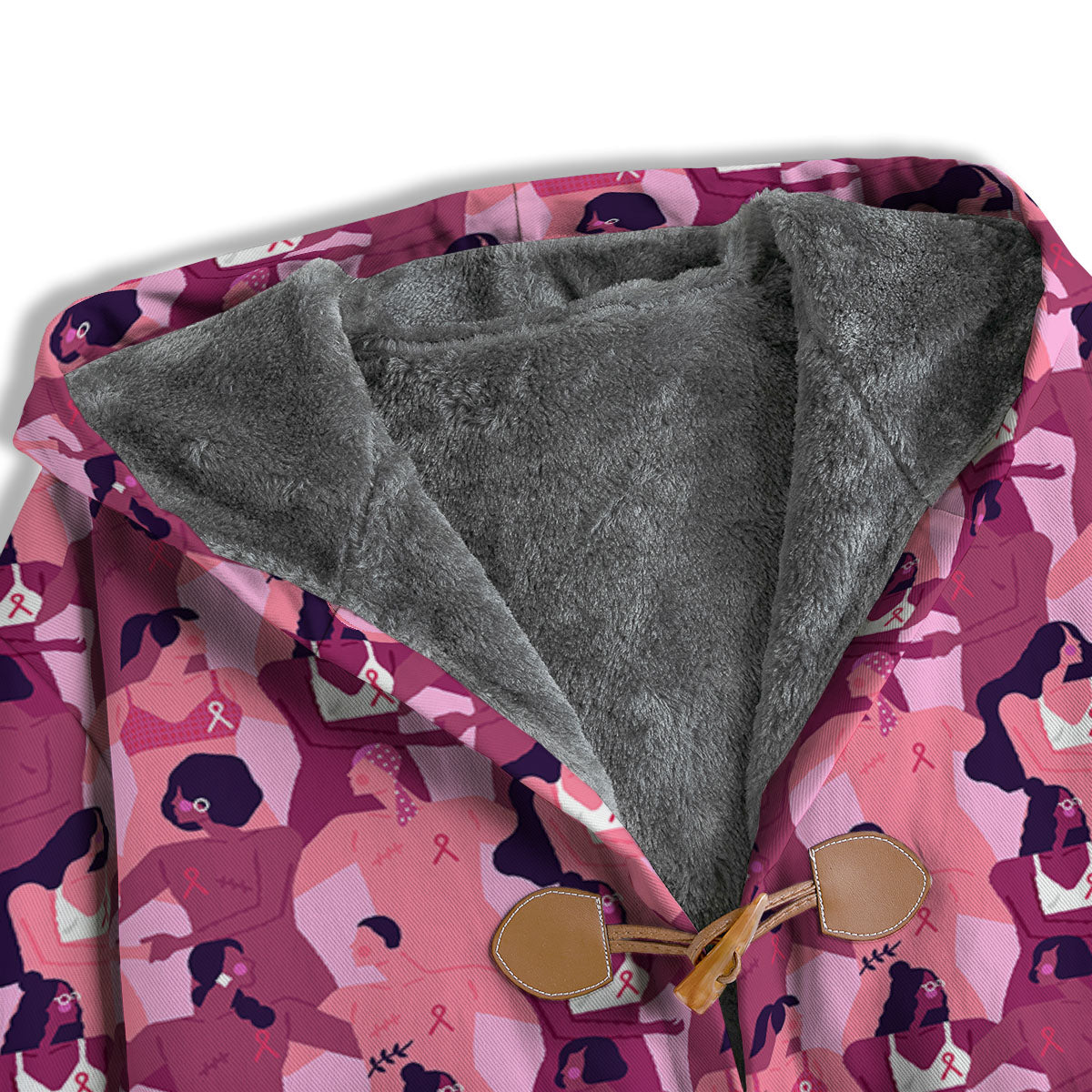 Breast Cancer Pink Print Pattern Men's Windbreaker Jacket-grizzshop