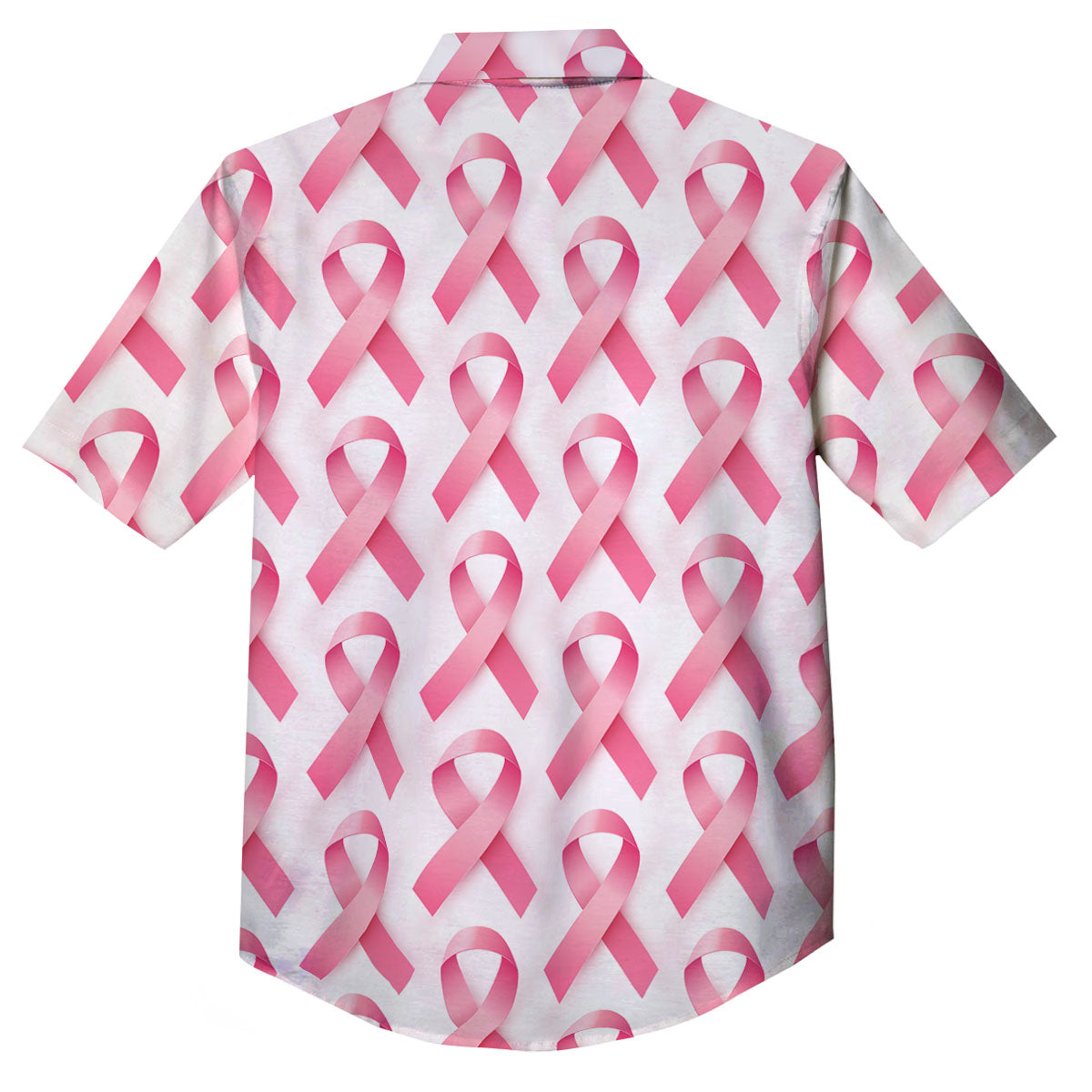 Breast Cancer Pink Ribbon Print Pattern Button Up Shirt-grizzshop
