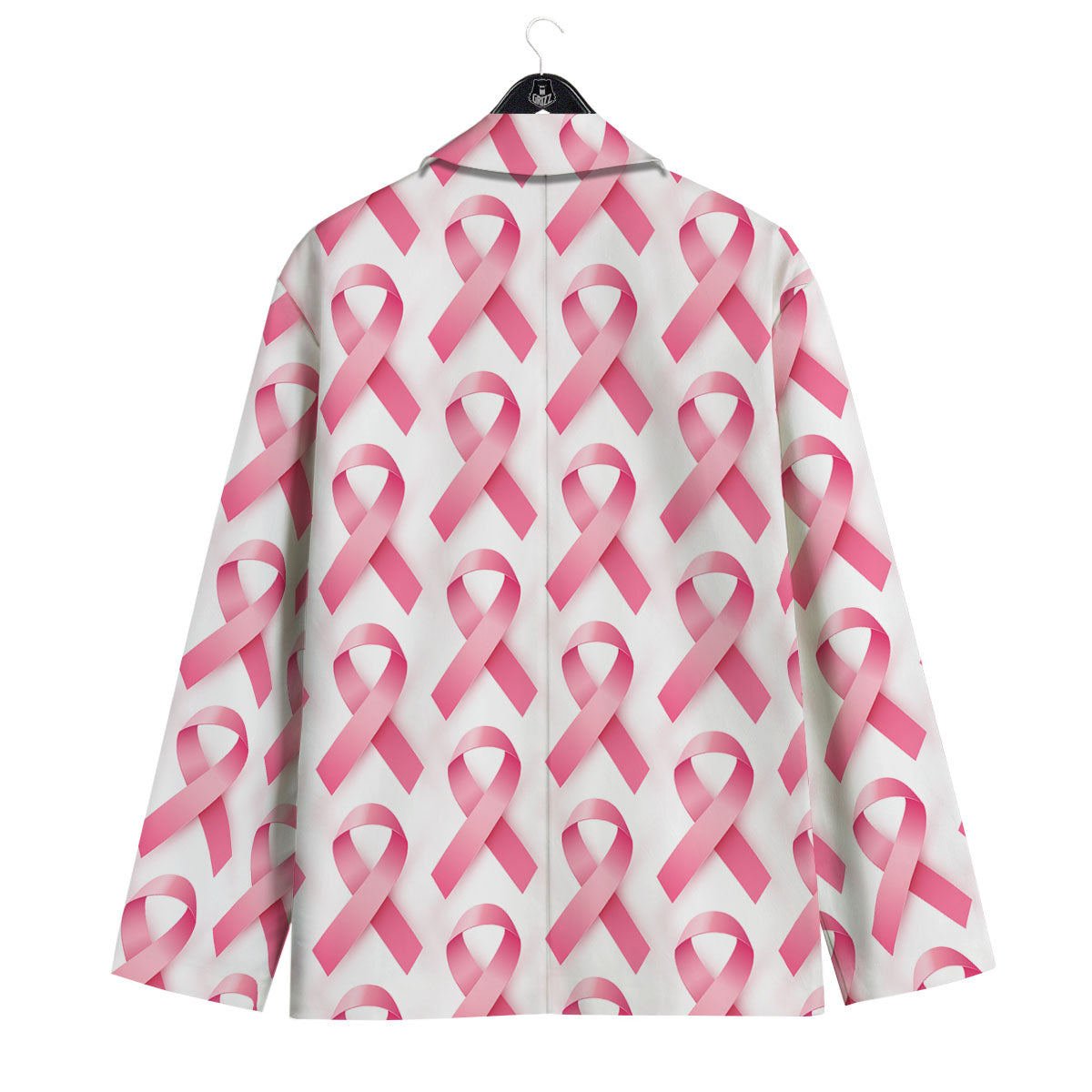 Breast Cancer Pink Ribbon Print Pattern Men's Sport Coat-grizzshop