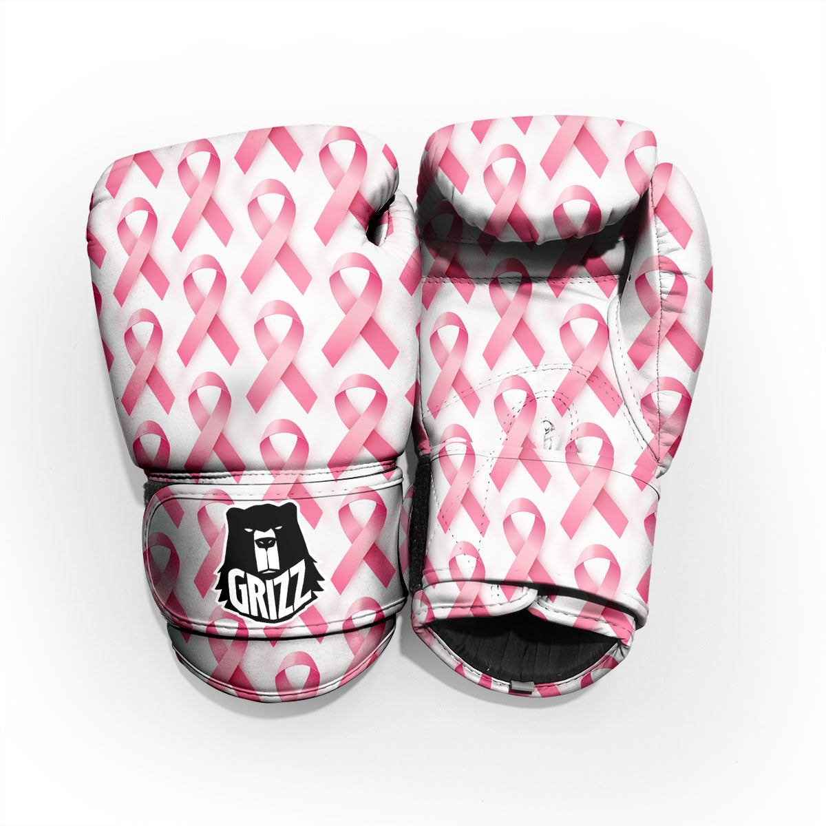 Breast Cancer Pink Ribbon Print Pattern Pro Boxing Glove