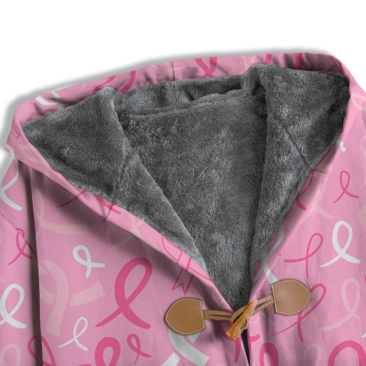 Breast Cancer Ribbon Pink Print Pattern Men's Windbreaker Jacket-grizzshop
